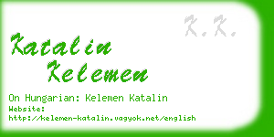 katalin kelemen business card